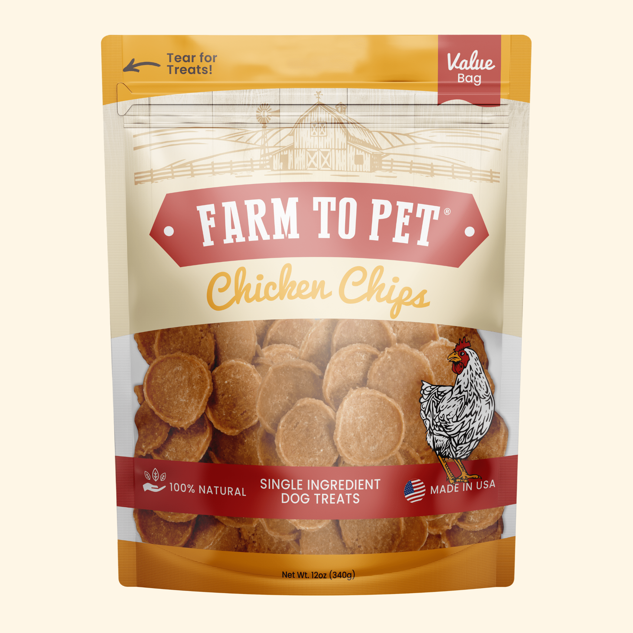 Chicken Chips for Dogs | All-Natural Single-Ingredient Dog Treats - Priscilla's Pet Paradise