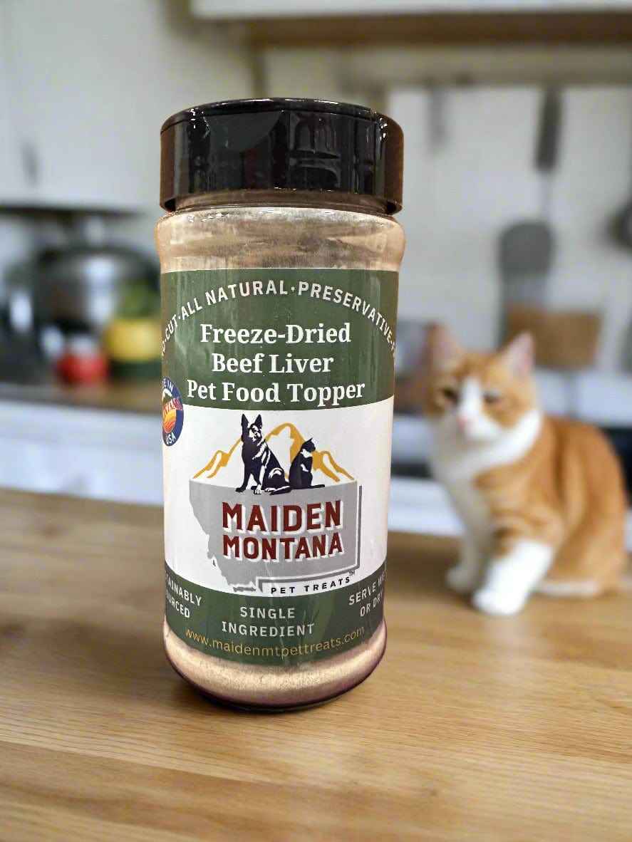 Freeze-Dried Beef Liver Pet Food Topper | Premium 7.5 oz for Dogs and Cats