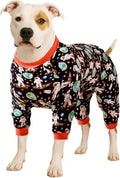 Large Dog Pajamas Space Astronaut Print Recovery Shirt UV Pullover - Priscilla's Pet Paradise
