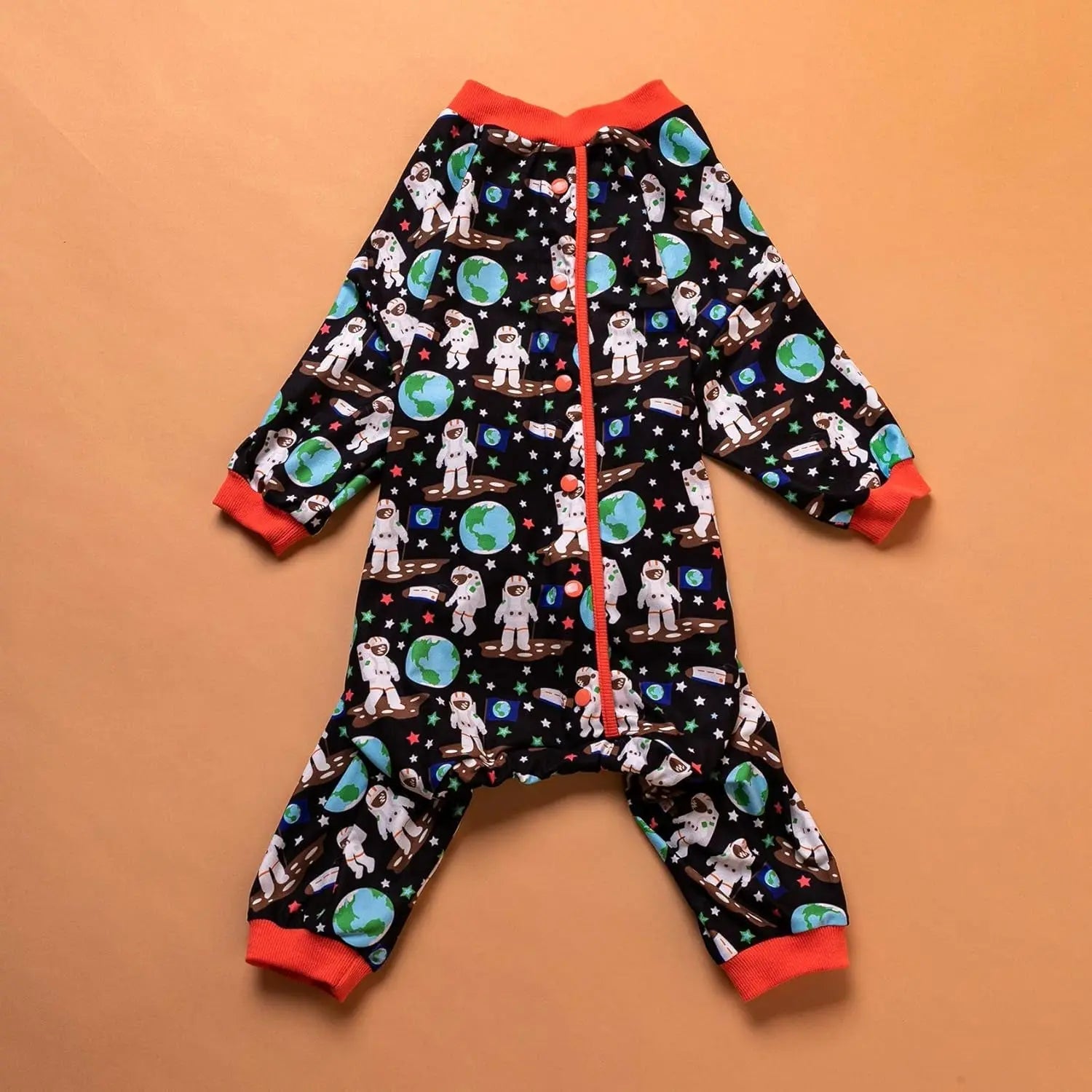 Large Dog Pajamas Space Astronaut Print Recovery Shirt UV Pullover - Priscilla's Pet Paradise