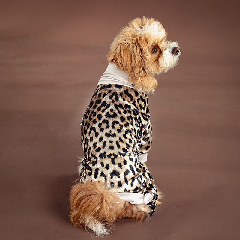 Leopard Dog Pajamas – Soft, Stretchy & Stylish Sleepwear - Priscilla's Pet Paradise