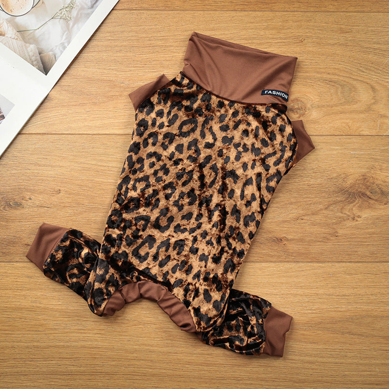 Leopard Dog Pajamas – Soft, Stretchy & Stylish Sleepwear - Priscilla's Pet Paradise