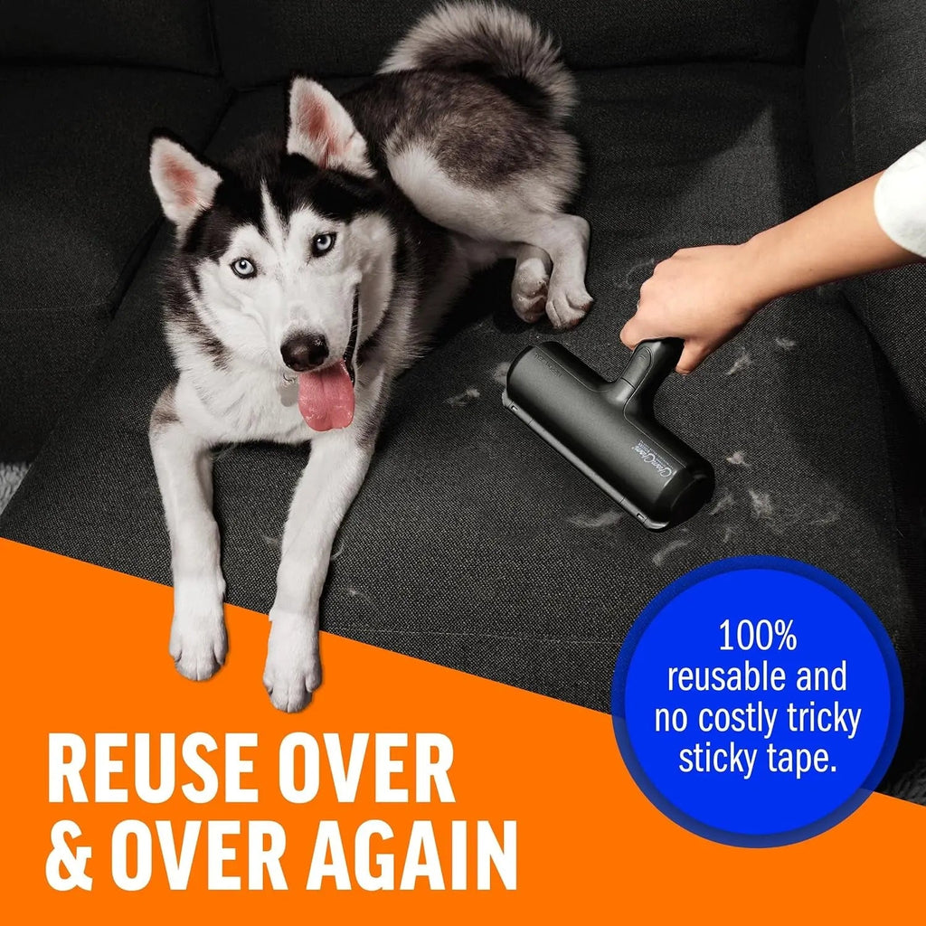 Reusable Pet Hair Remover Roller for Effortless Cleaning on Furniture, Carpet & Clothing