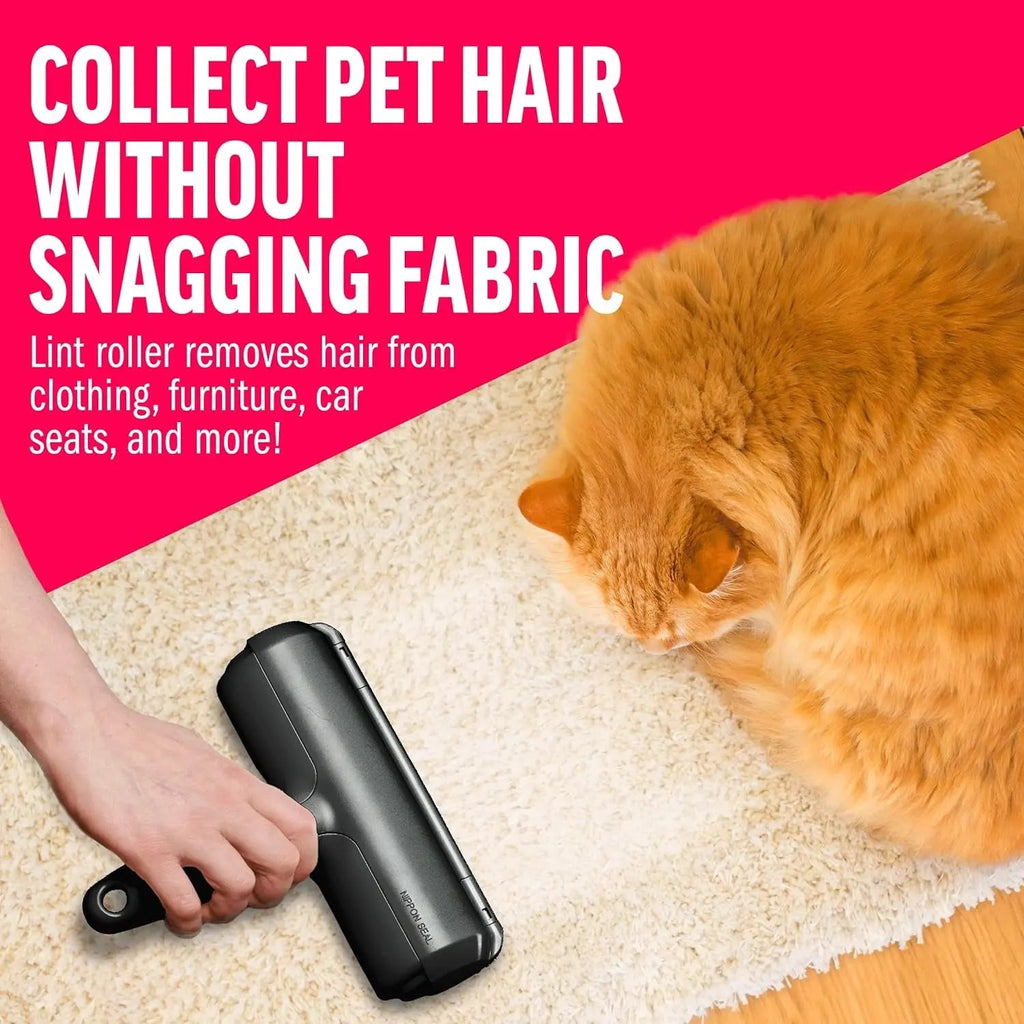 Reusable Pet Hair Remover Roller for Effortless Cleaning on Furniture, Carpet & Clothing