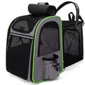 Pet Backpack Portable Breathable Outdoor Foldable Expandable Cat & Dog Backpack Large Capacity Oxford Cloth Cat Carrying Bag - Priscilla's Pet Paradise