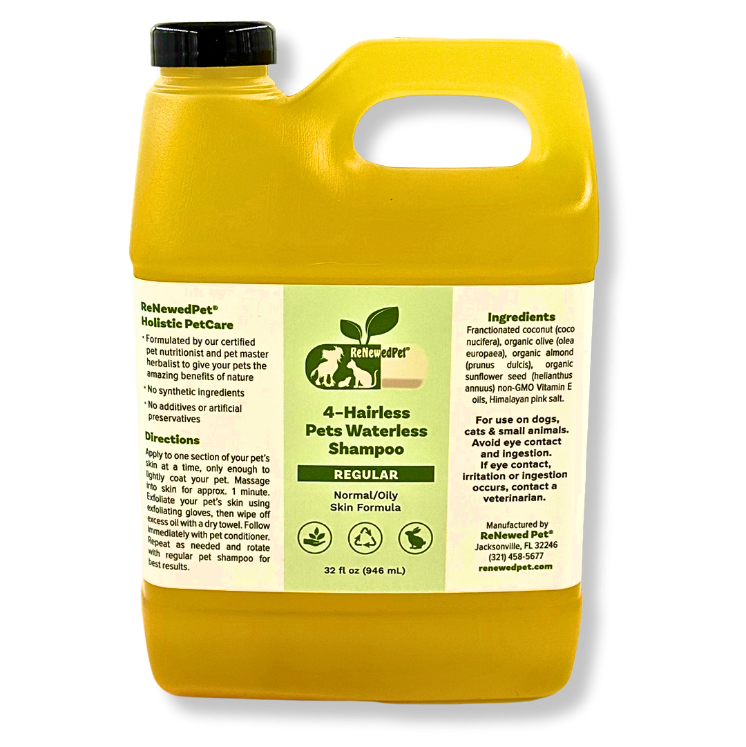 4-HAIRLESS PETS REGULAR WATERLESS SHAMPOO - Best Waterless Shampoo for Hairless Pets