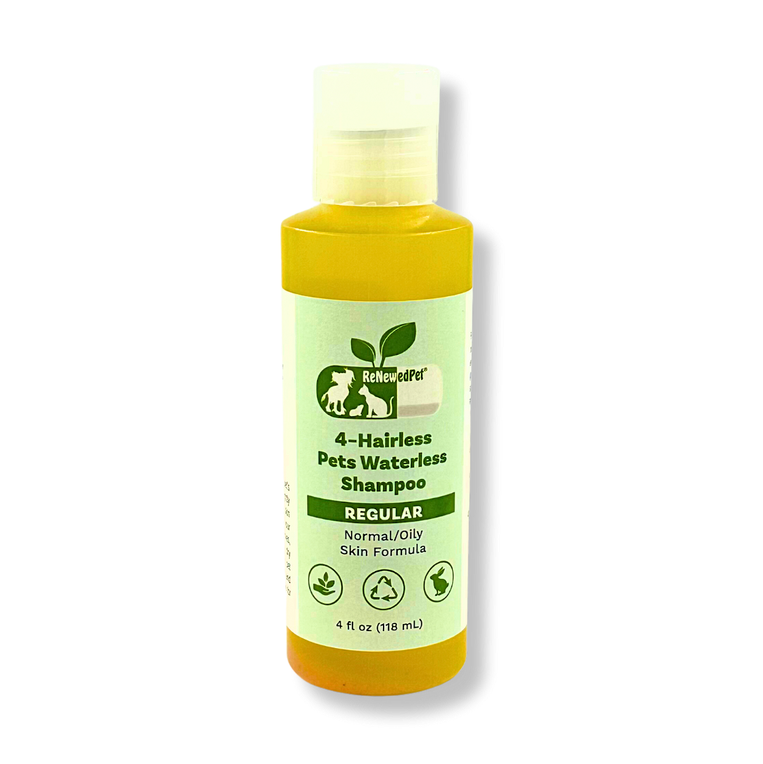 4-HAIRLESS PETS REGULAR WATERLESS SHAMPOO - Best Waterless Shampoo for Hairless Pets