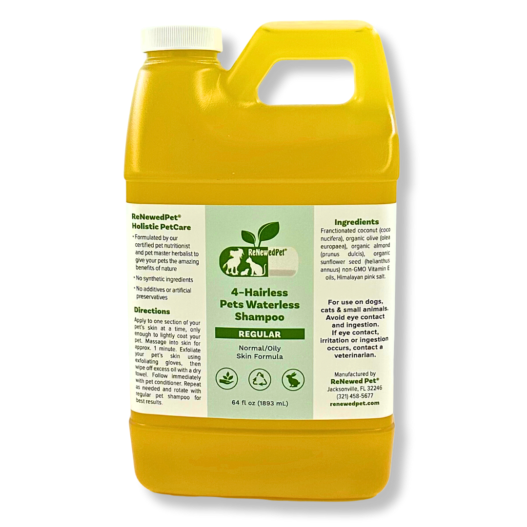 4-HAIRLESS PETS REGULAR WATERLESS SHAMPOO - Best Waterless Shampoo for Hairless Pets