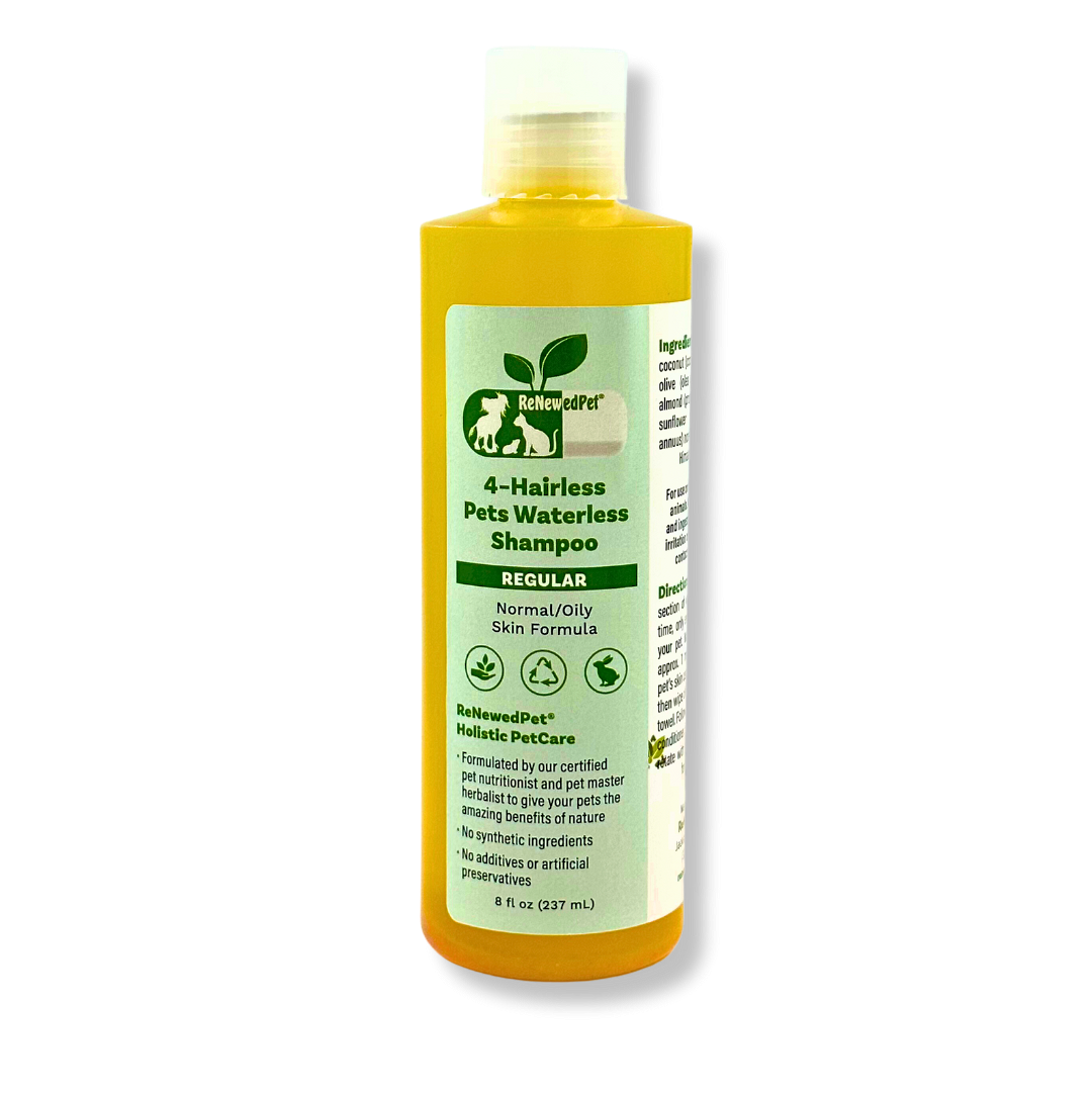 4-HAIRLESS PETS REGULAR WATERLESS SHAMPOO - Best Waterless Shampoo for Hairless Pets