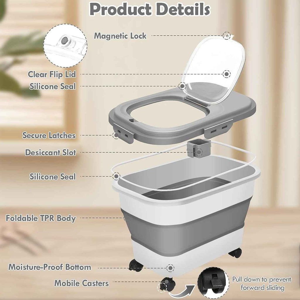 Best 20 Lb Pet Food Containers with Wheels and Lids