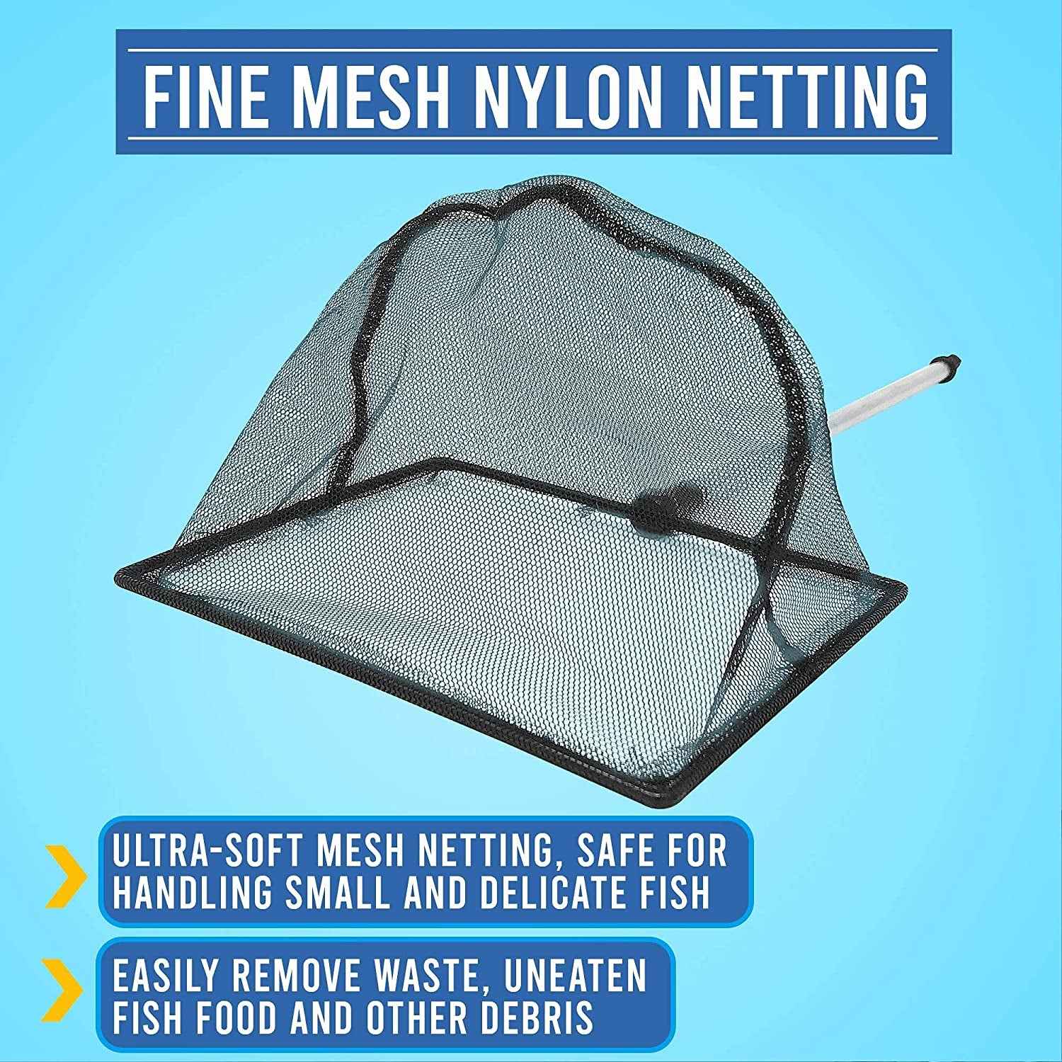 2.5 Inch Fish Net for Fish Tank - Ideal Aquarium Catching Tool