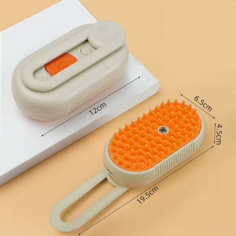Milou & Lumi 4-in-1 Steam Pet Grooming Brush for Effortless Grooming