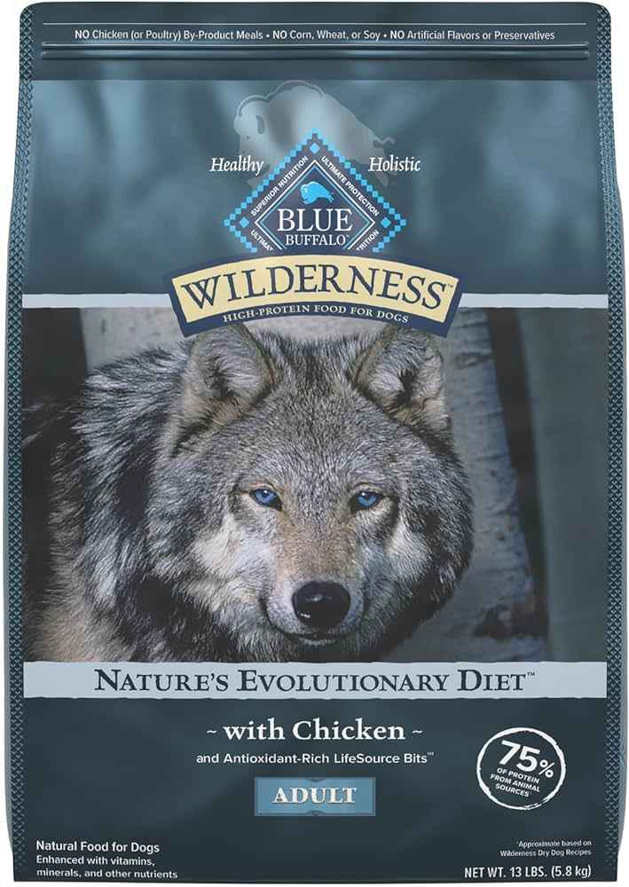 Blue Buffalo Wilderness Dog Food for Adults with Chicken and Wholesome Grains
