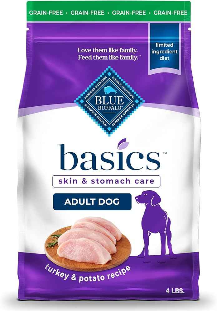 Blue Buffalo Basics Grain-Free Dog Food - Adult Turkey & Potato Limited Ingredient Dry Formula