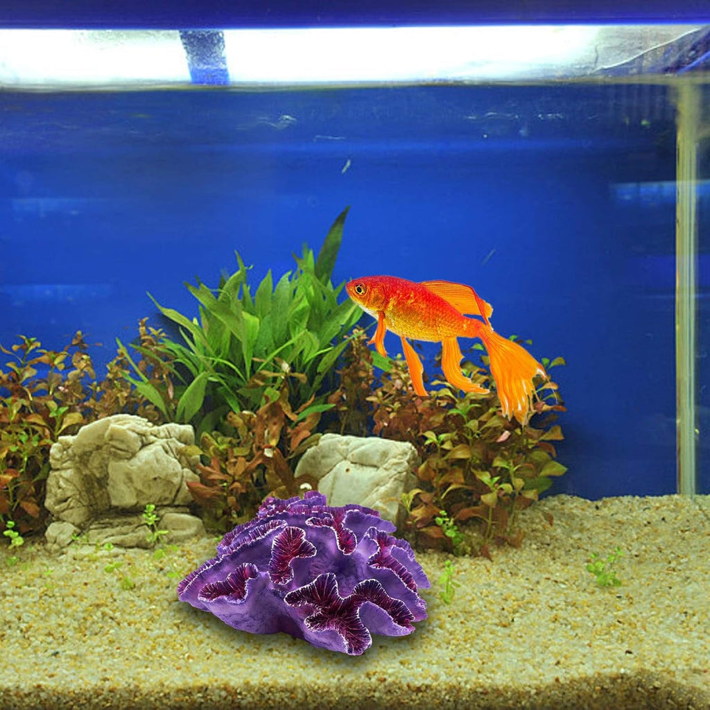 Aquarium Coral Decor Artificial Fish Tank Ornament Colorful Resin - Priscilla's Pet Paradise