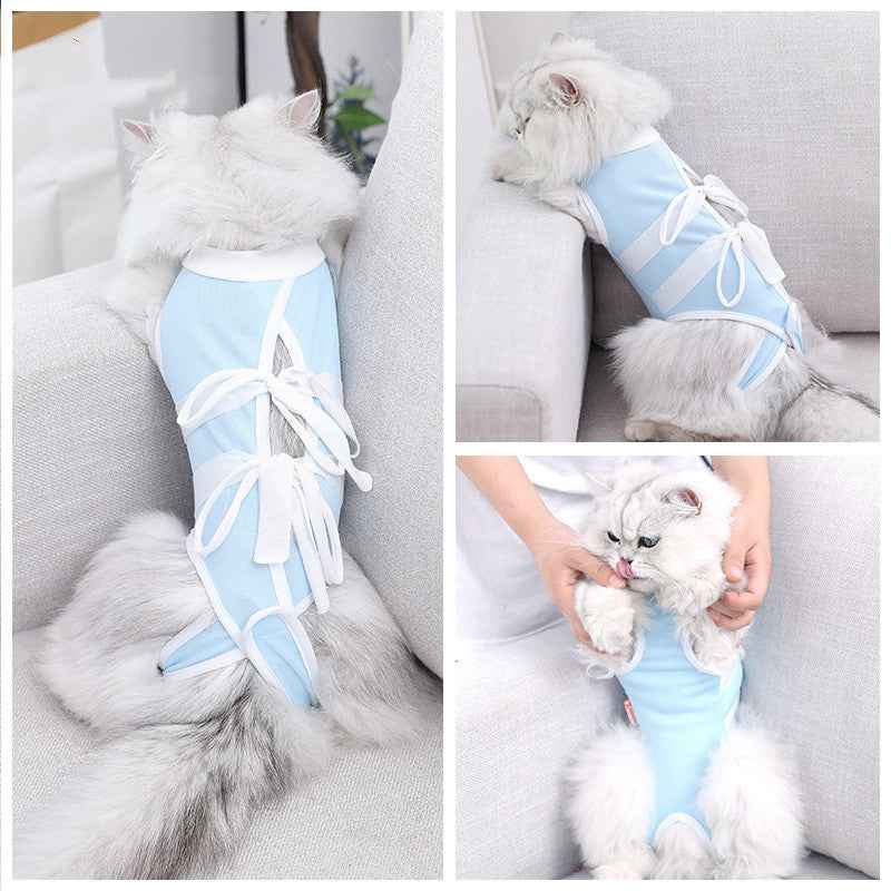 Cat Summer Clothes - Thin Pet Care Suit for Warm Weather