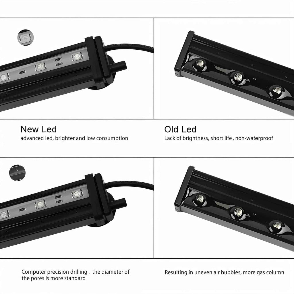 Fish Tank Light with Air Bubble Hole for Vibrant Aquatic Life