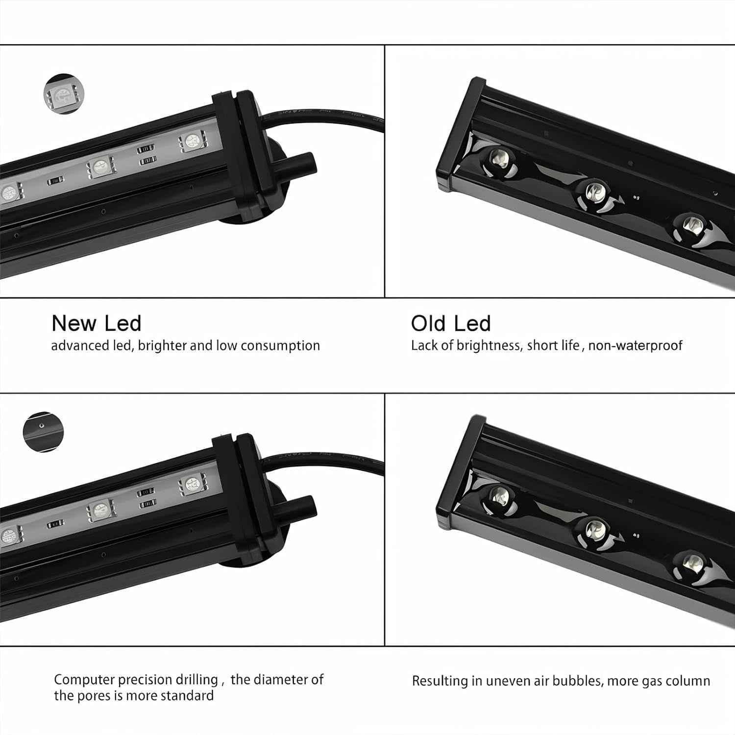 Fish Tank Light with Air Bubble Hole for Vibrant Aquatic Life