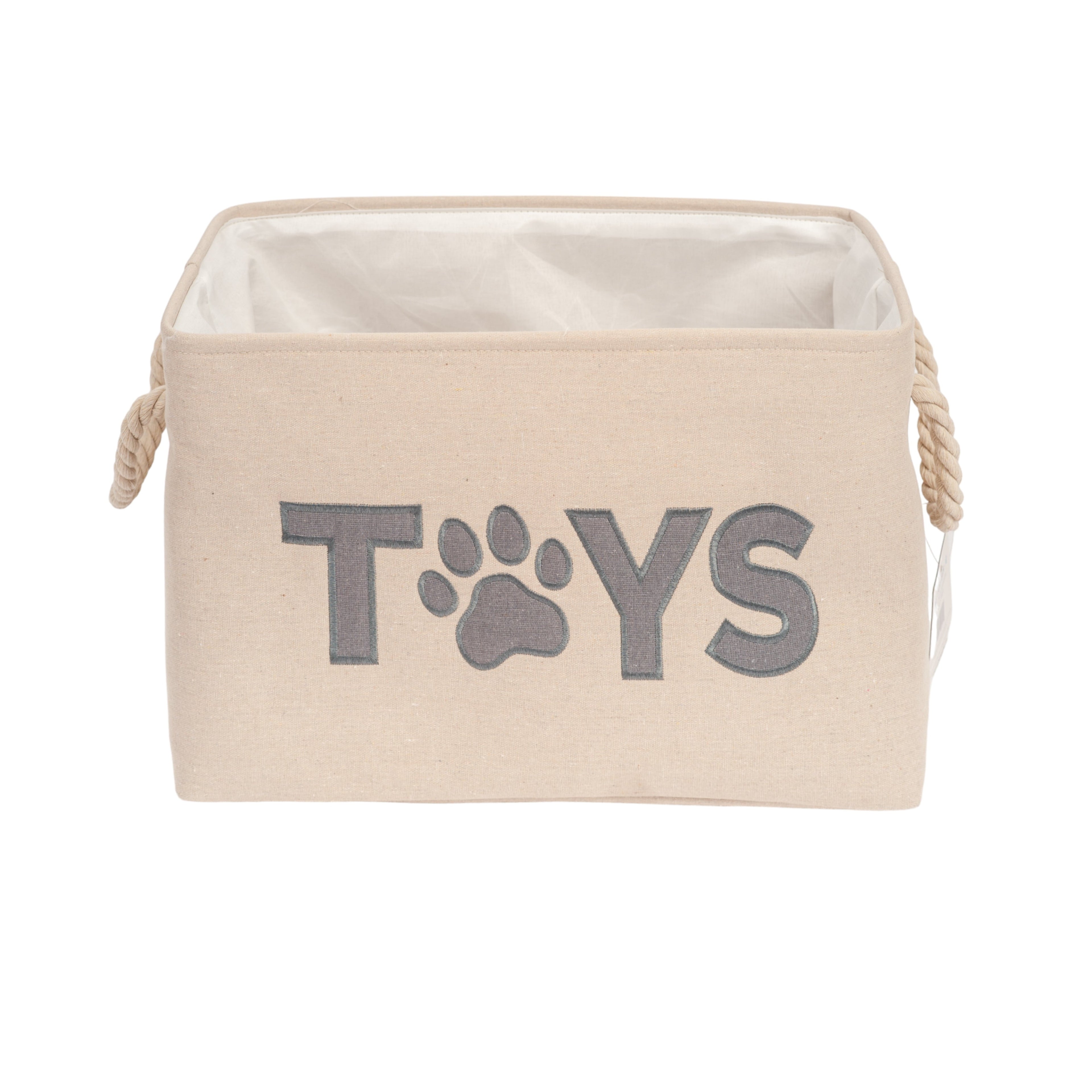 Country Living Foldable Dog Toy Storage Bin - Convenient Organizer for Pet Accessories