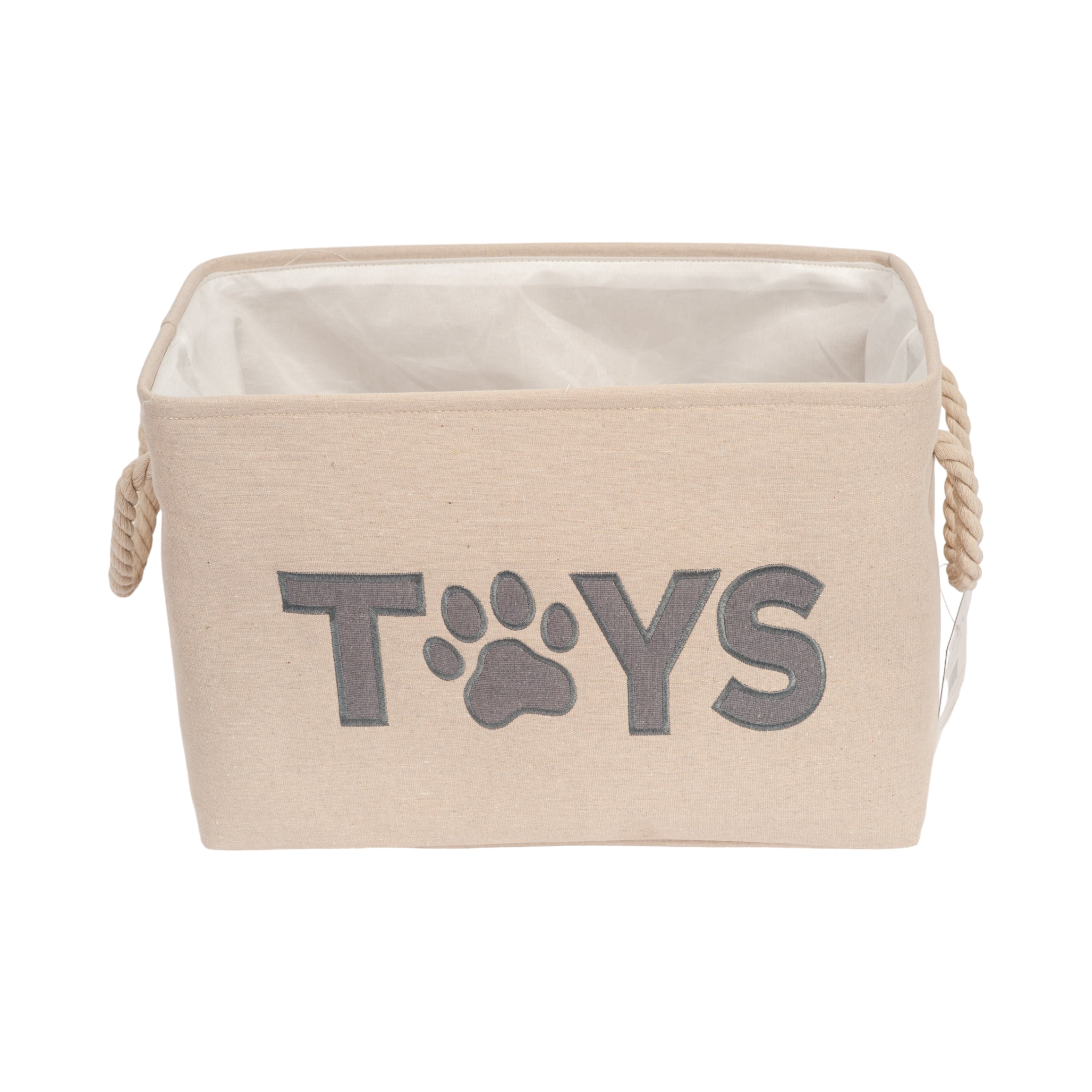 Country Living Foldable Dog Toy Storage Bin - Convenient Organizer for Pet Accessories
