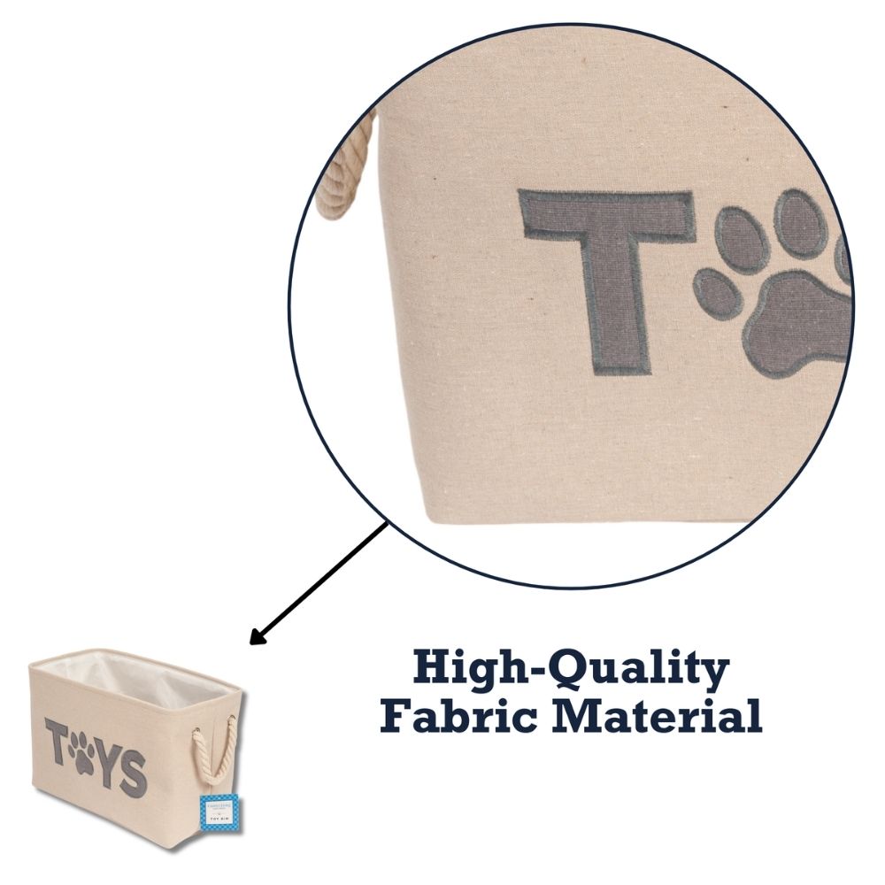 Country Living Foldable Dog Toy Storage Bin - Convenient Organizer for Pet Accessories