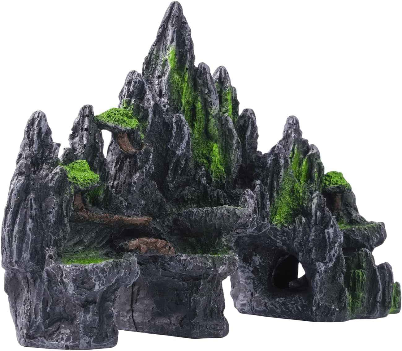 Large Fish Tank Decoration Mountain Cave Bridge Aquarium Ornament