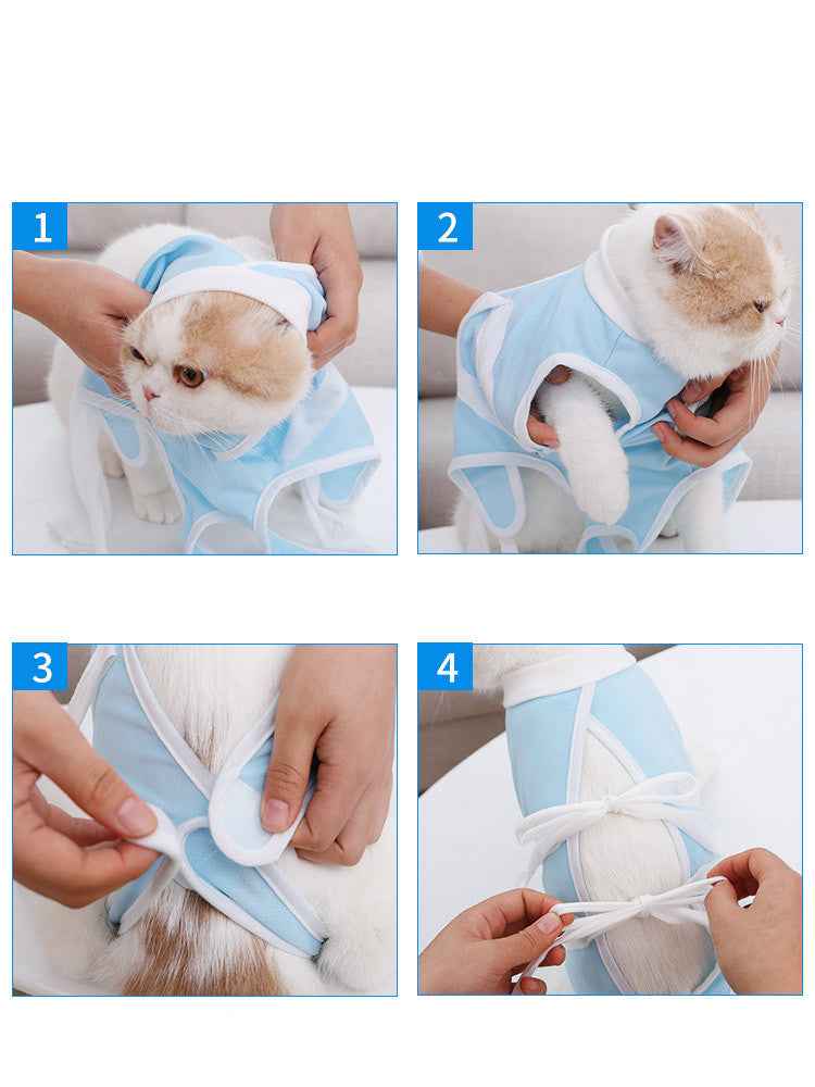 Cat Summer Clothes - Thin Pet Care Suit for Warm Weather