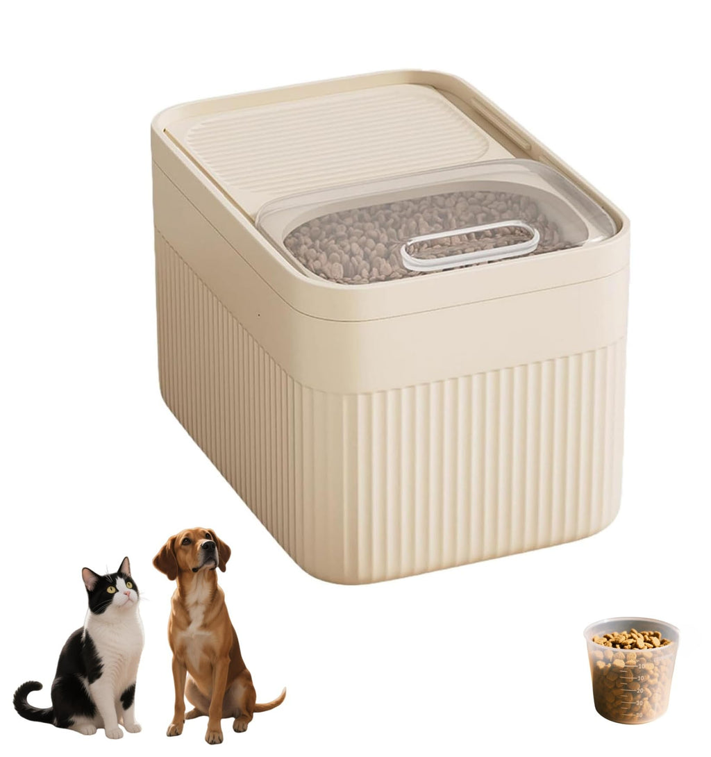 High-Capacity Pet Food Container Airtight With Cup, Dog Food Storage Container,Durable Design For Dog,Cat, Bird Food Storage, Keep Dry Food - Priscilla's Pet Paradise