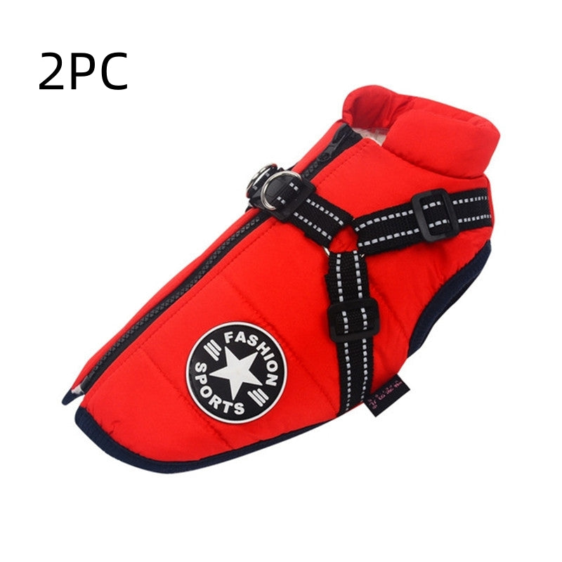 Large Pet Dog Jackets Winter Warm Dogs Clothes  Coats - Priscilla's Pet Paradise