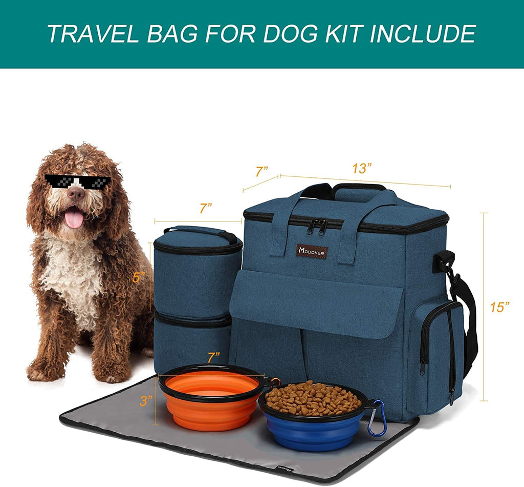 Weekend Pet Travel Set for Dogs and Cats - Perfect Travel Companion