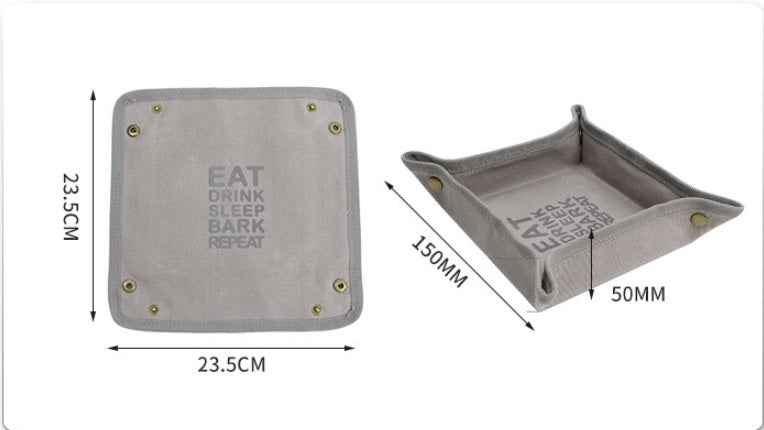 Foldable Canvas Easy To Clean Pet Portable Food Bowl