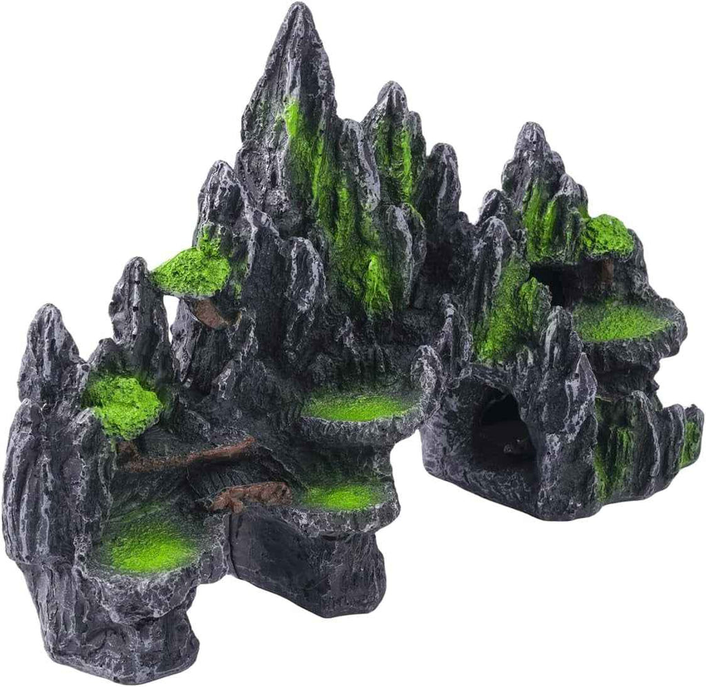 Large Fish Tank Decoration Mountain Cave Bridge Aquarium Ornament