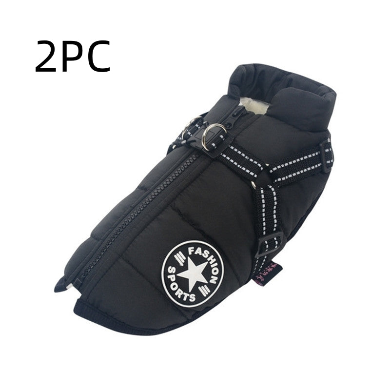 Large Pet Dog Jackets Winter Warm Dogs Clothes  Coats - Priscilla's Pet Paradise
