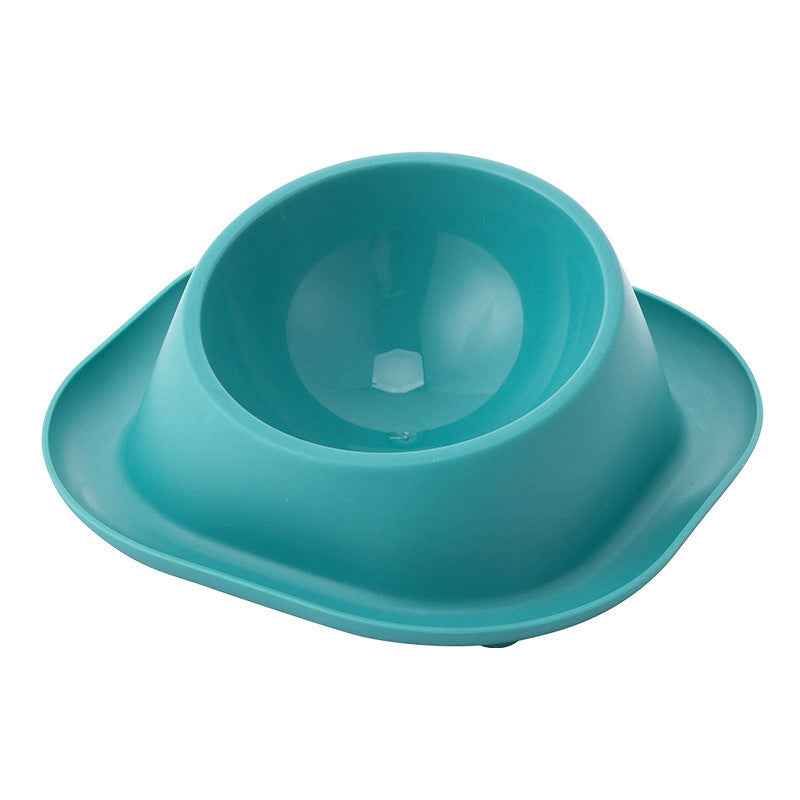 Anti-Leak Cat Bowl Stainless Steel Oblique Mouth Design Anti-Tumble Pet Food Holder