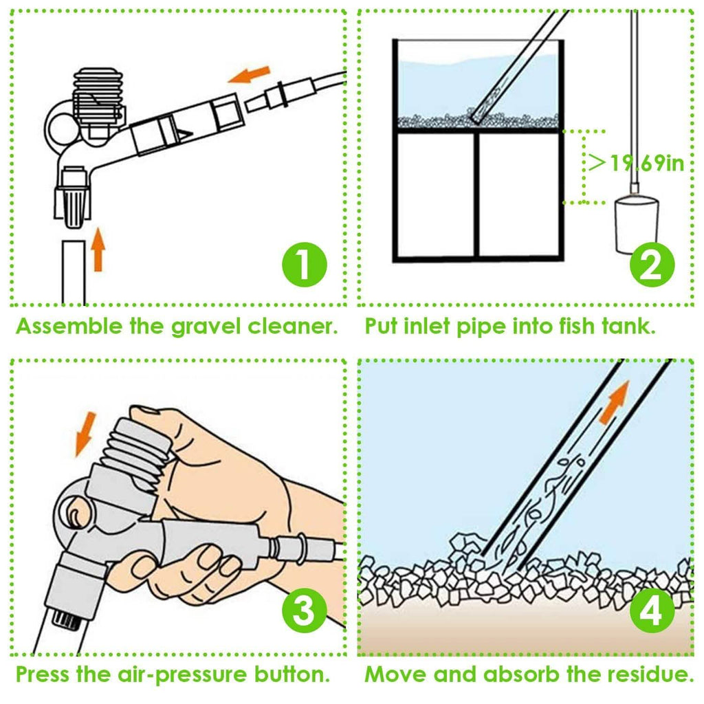 Fish Tank Gravel Cleaner Kit - Priscilla's Pet Paradise