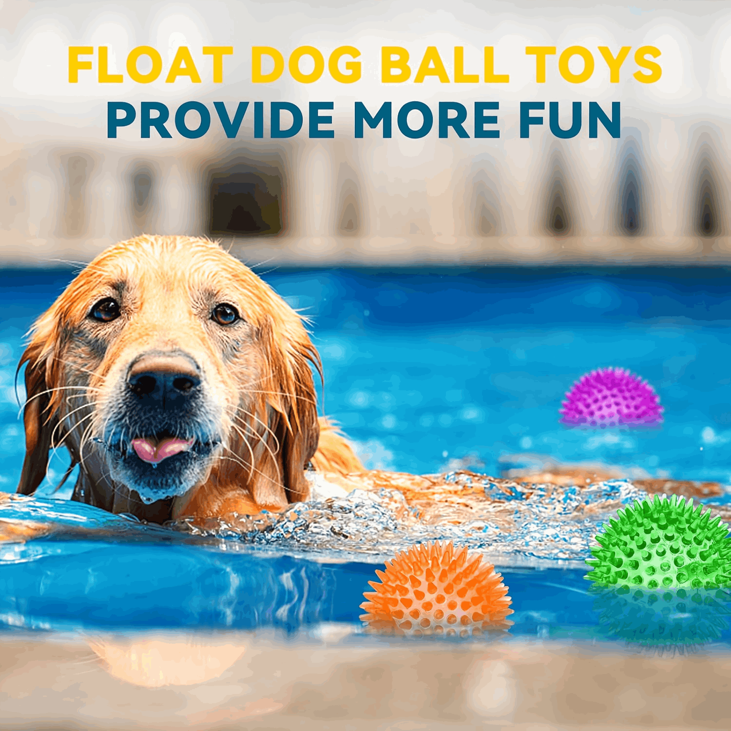 2.5” Squeaky Dog Balls for Small Dogs - Interactive Teething Chew Toys for Clean Teeth and Training