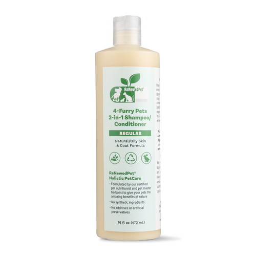 4-FURRY PETS 2-IN-1 PET SHAMPOO AND CONDITIONER for Healthy Coats
