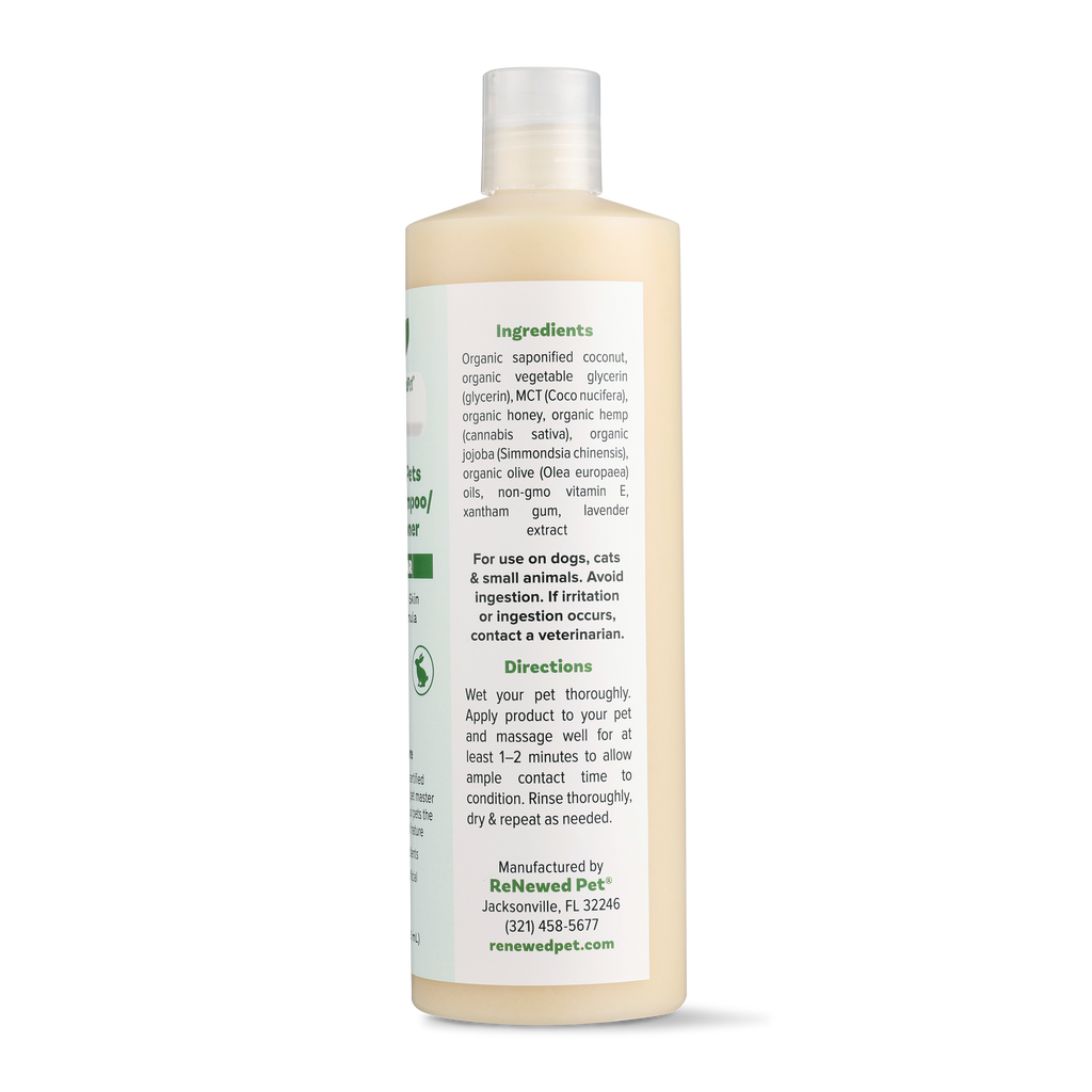 4-FURRY PETS 2-IN-1 PET SHAMPOO AND CONDITIONER for Healthy Coats