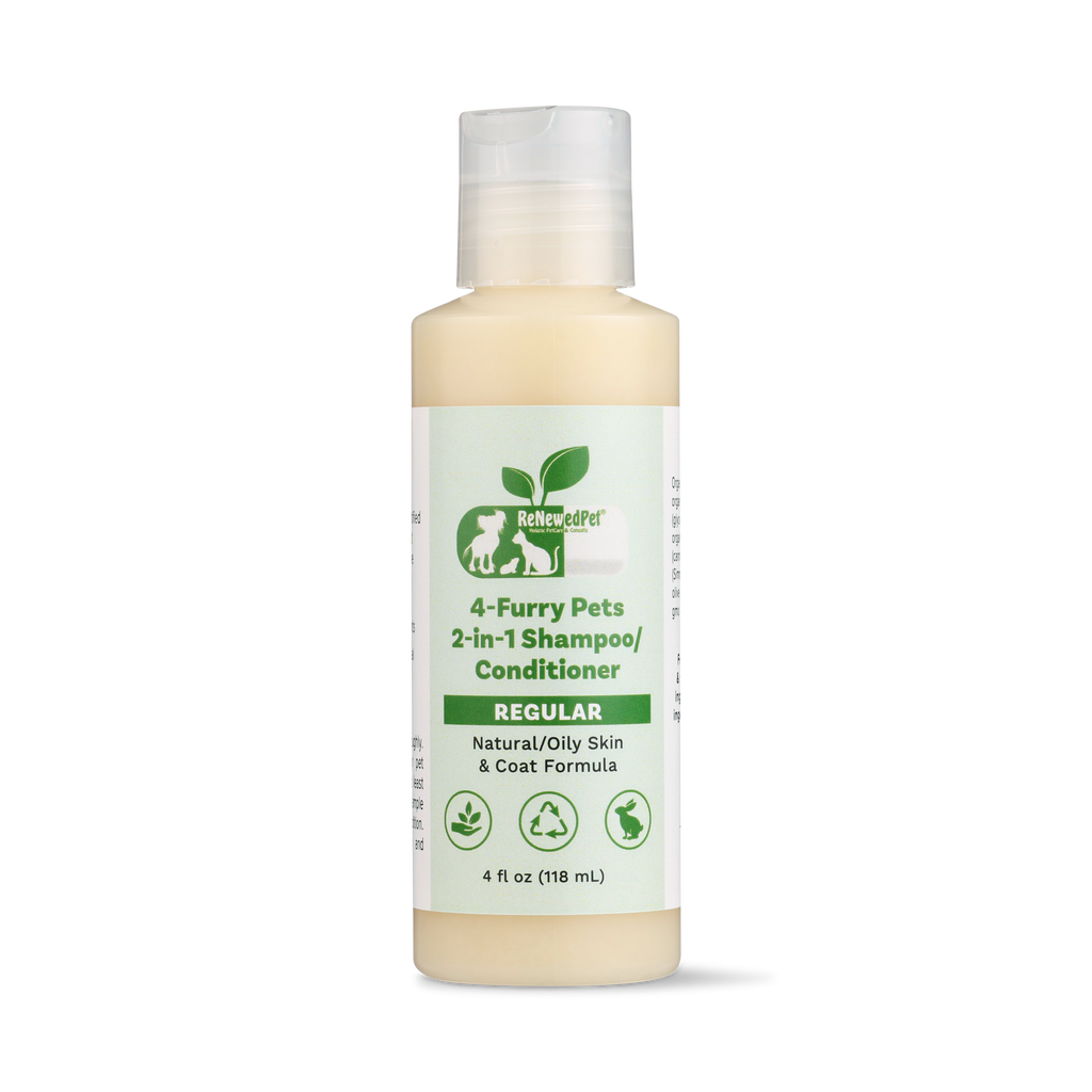 4-FURRY PETS 2-IN-1 PET SHAMPOO AND CONDITIONER for Healthy Coats
