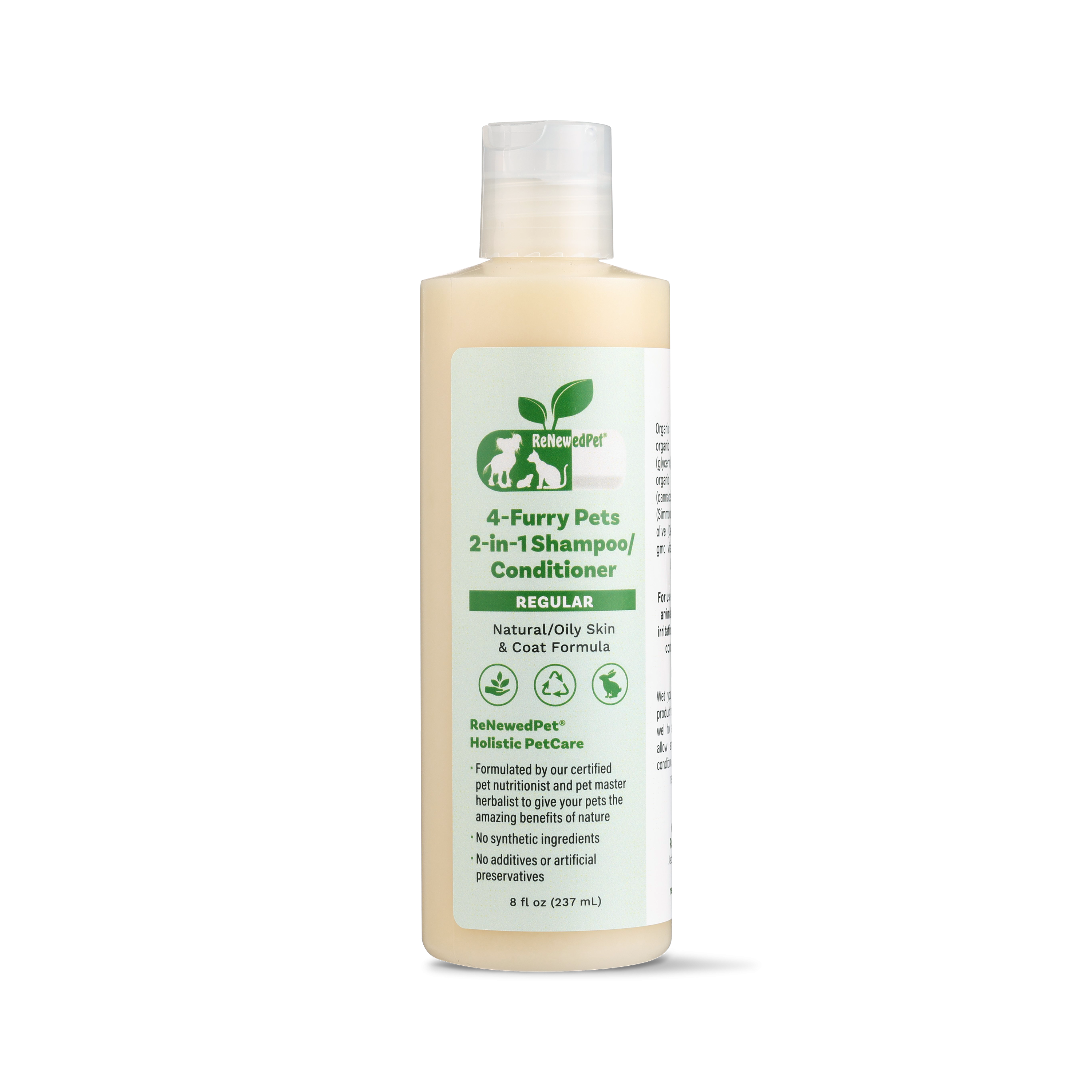 4-FURRY PETS 2-IN-1 PET SHAMPOO AND CONDITIONER for Healthy Coats