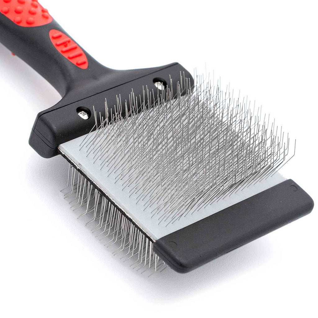 Jeffers Double-Sided Flex Head Pet Grooming Slicker Brush
