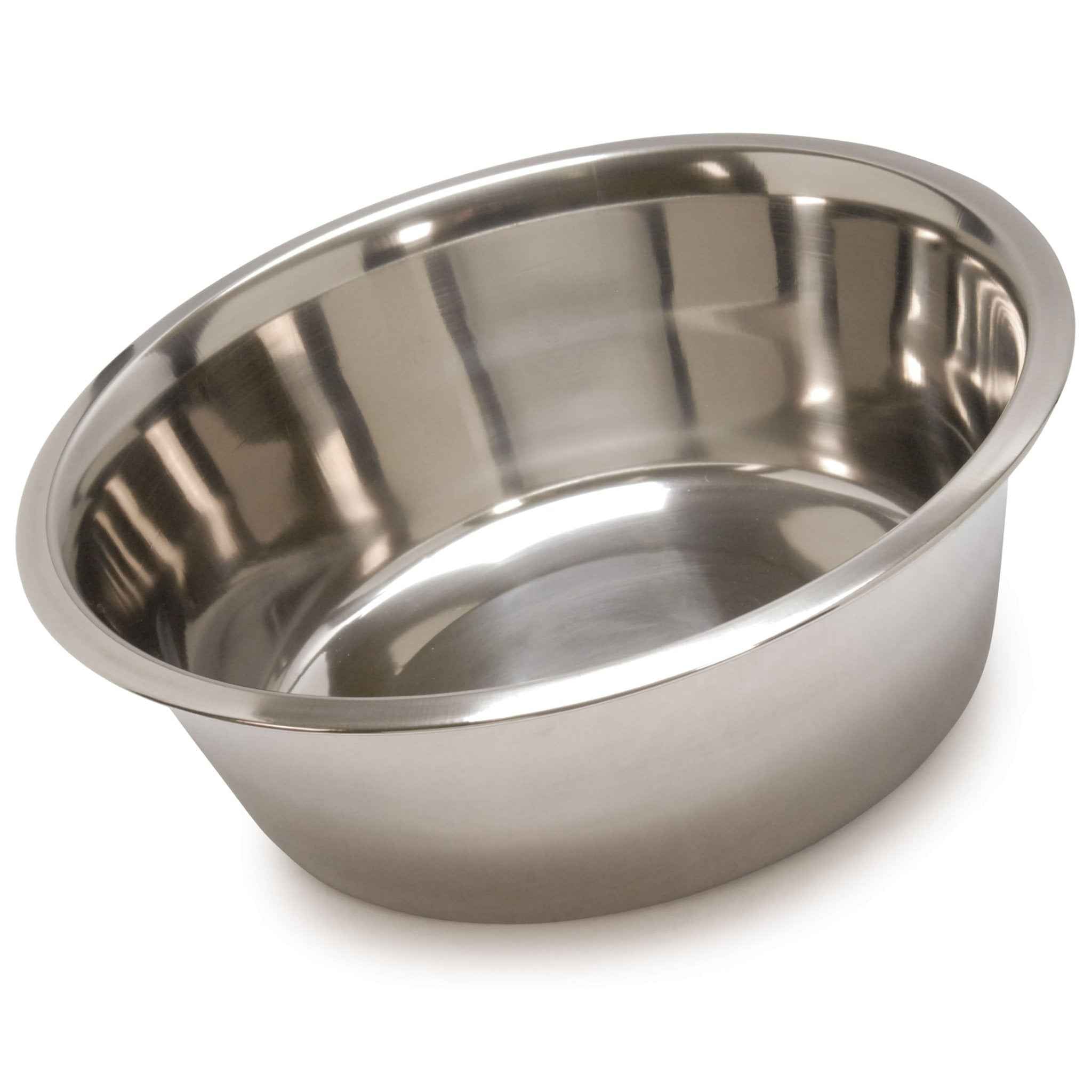 Jeffers Standard-Weight Stainless Steel Pet Bowls for Food & Water