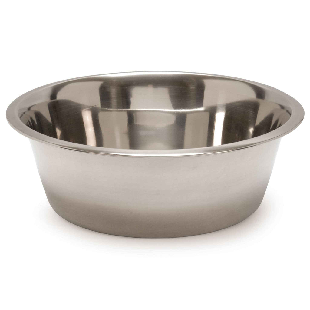 Jeffers Standard-Weight Stainless Steel Pet Bowls for Food & Water