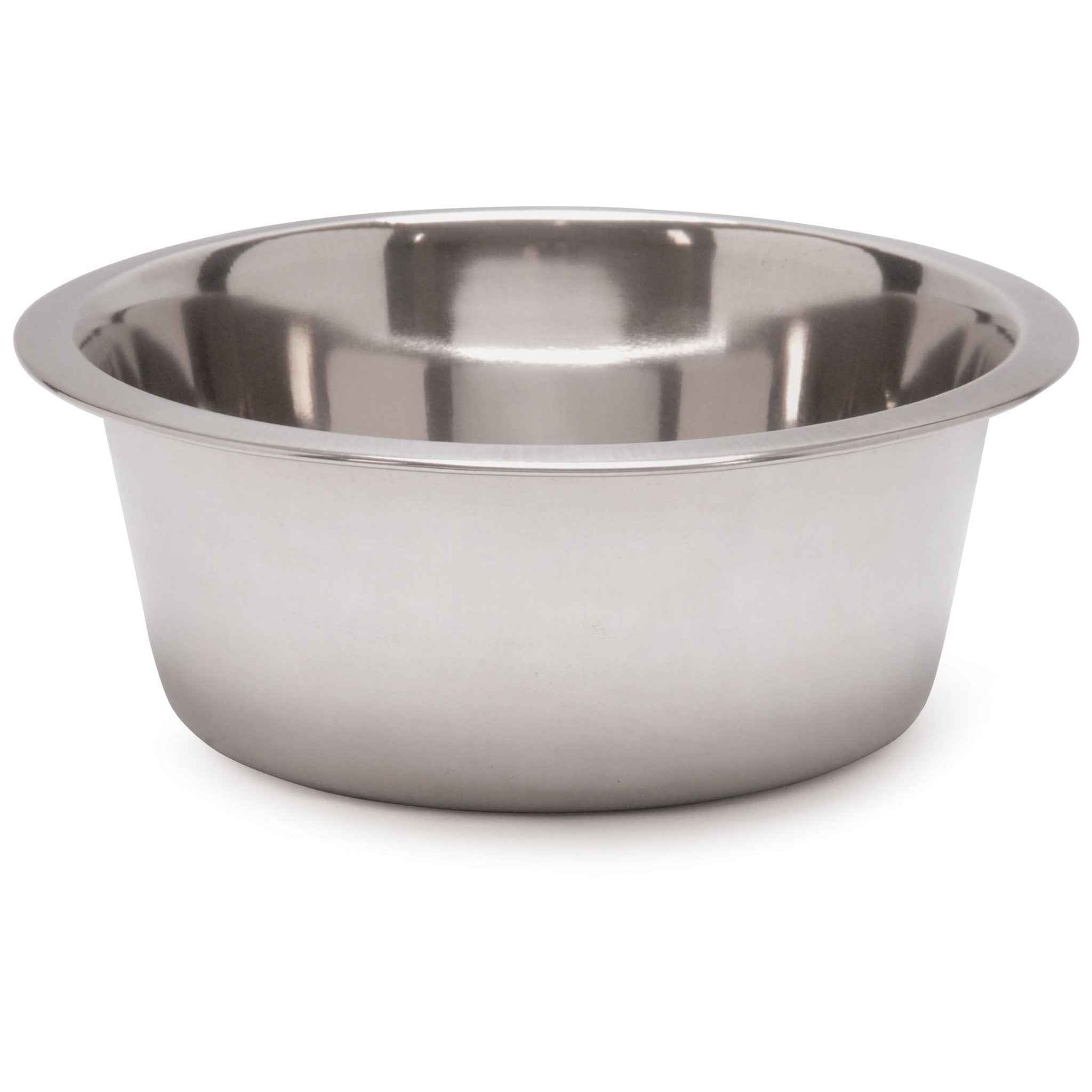 Jeffers Standard-Weight Stainless Steel Pet Bowls for Food & Water