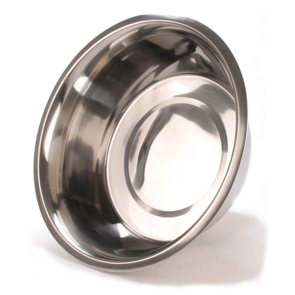 Jeffers Standard-Weight Stainless Steel Pet Bowls for Food & Water