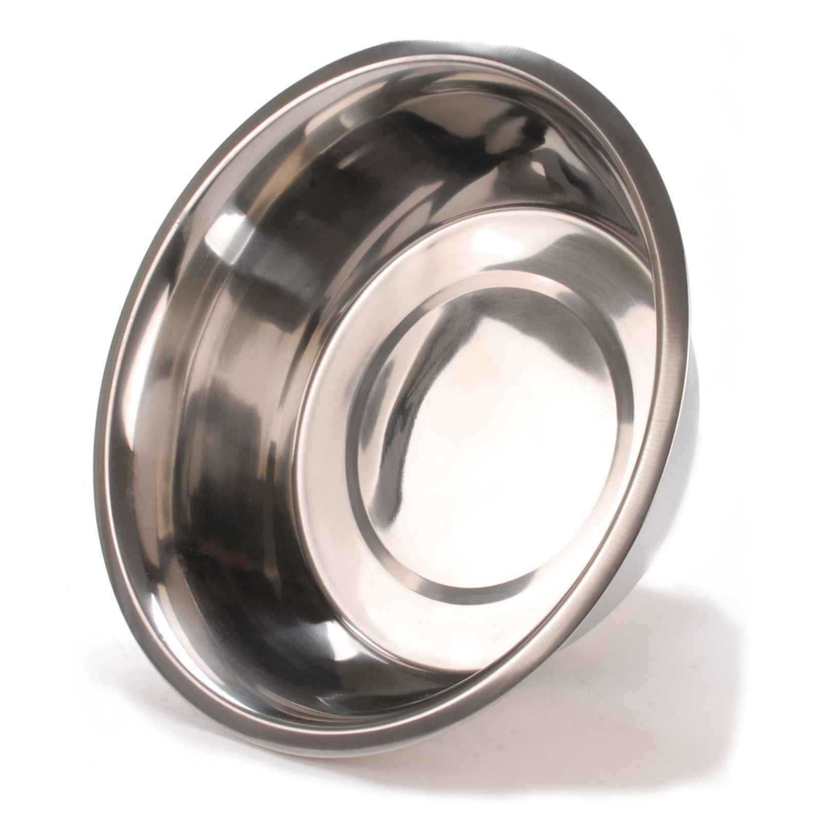 Jeffers Standard-Weight Stainless Steel Pet Bowls for Food & Water