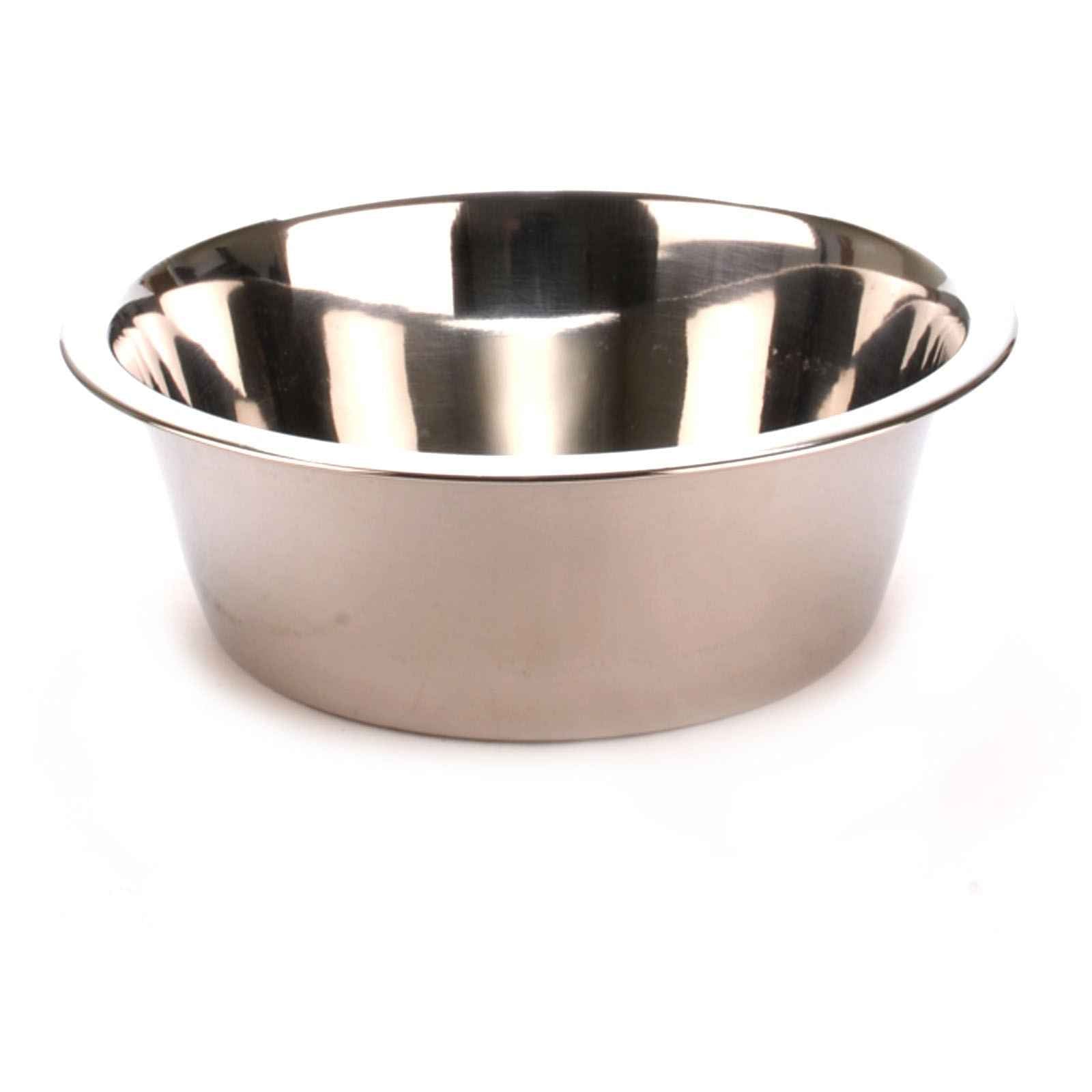 Jeffers Standard-Weight Stainless Steel Pet Bowls for Food & Water