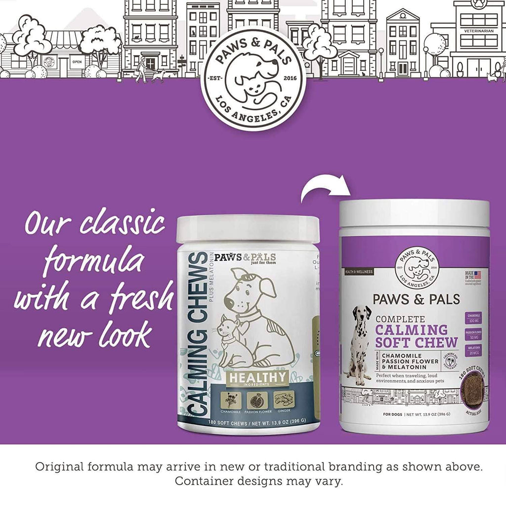 Paws & Pals Dog Calming Treats - Pet Anti Anxiety Supplement - Priscilla's Pet Paradise