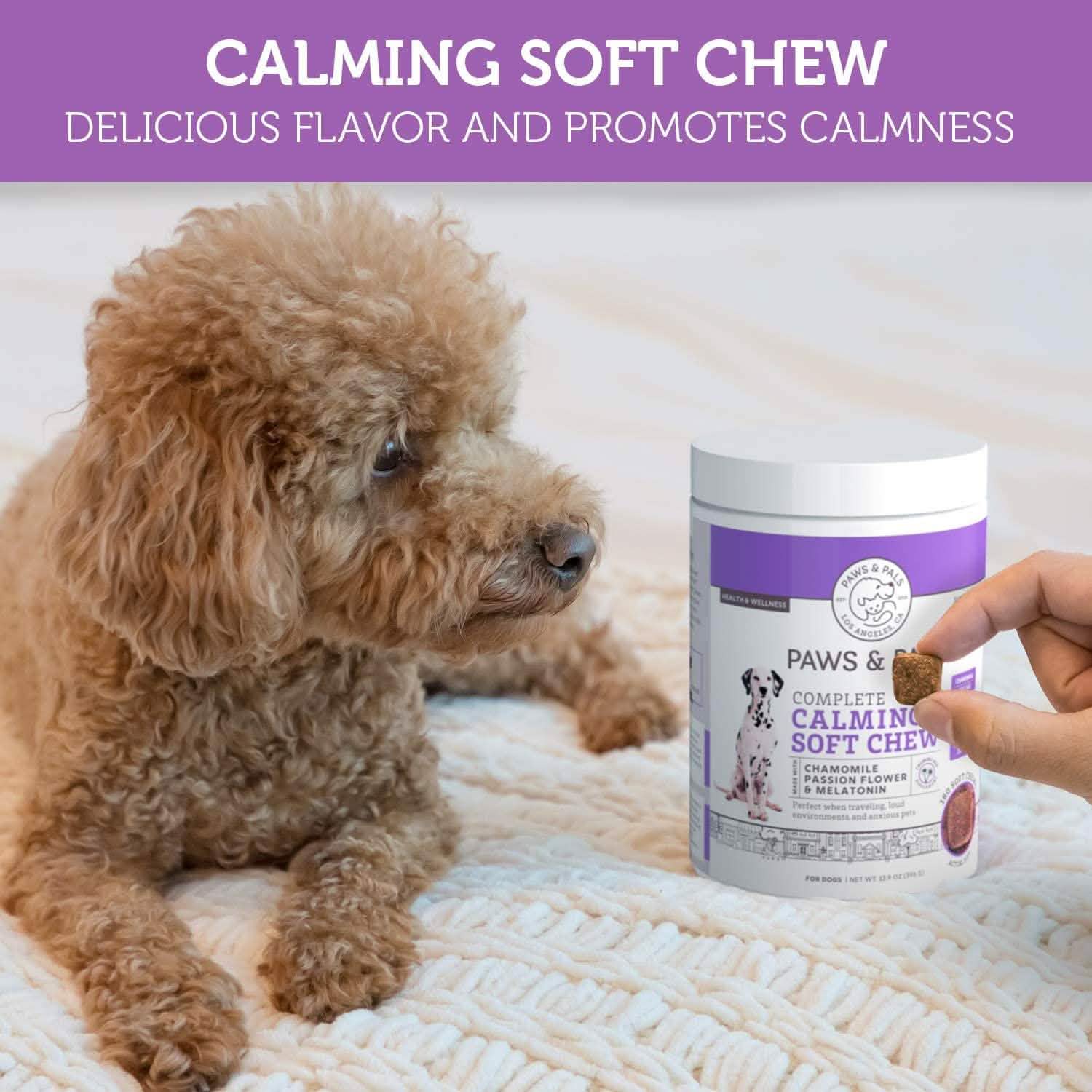 Paws & Pals Dog Calming Treats - Pet Anti Anxiety Supplement - Priscilla's Pet Paradise