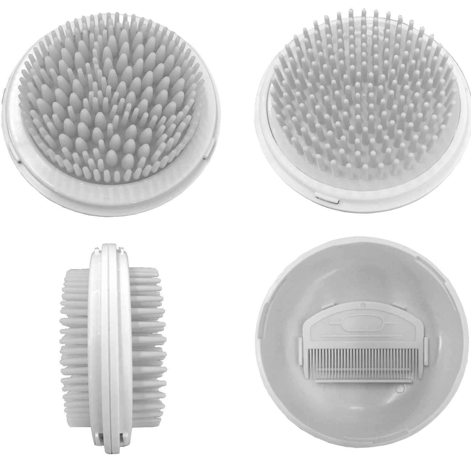 Pet Life ® Bravel 3-in-1 Grooming Brush for Pets - Travel Pocketed Dual Grooming Brush and Pet Comb